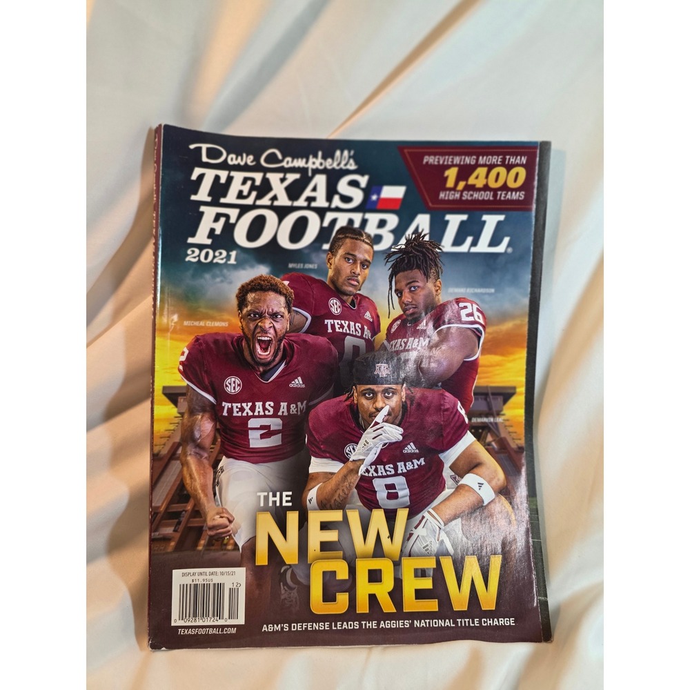 Dave Campbell's Texas Football 2021 Magazine Texas A&M Aggies The New Crew Cover